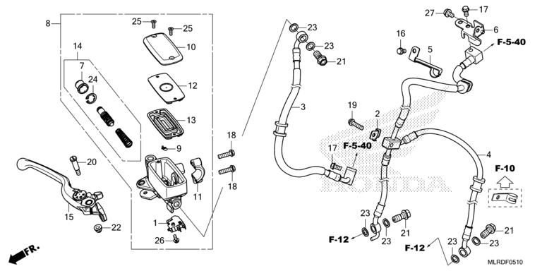 FRONT BRAKE MASTER CYLINDER