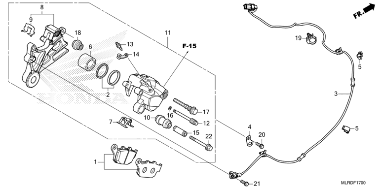 REAR BRAKE CALIPER