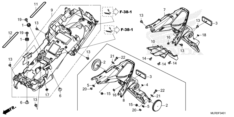 REAR FENDER (2)