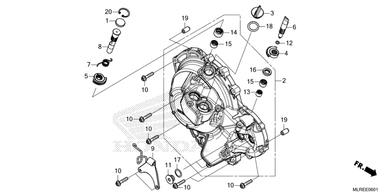 RIGHT CRANKCASE COVER (E-CLUTCH)