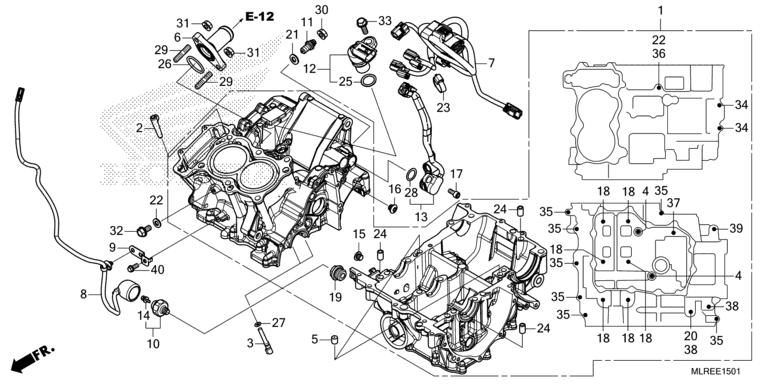 CRANKCASE (CB500FAC)