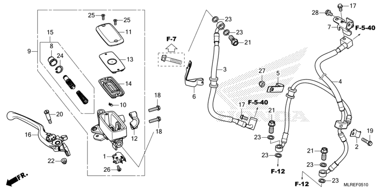 FRONT BRAKE MASTER CYLINDER