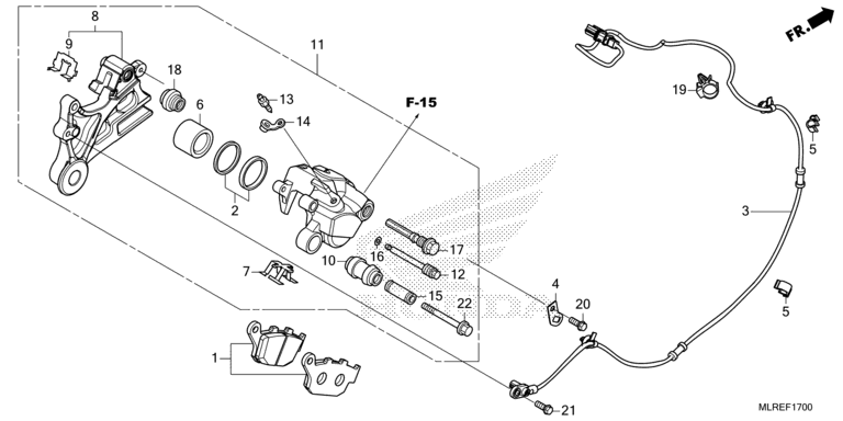 REAR BRAKE CALIPER