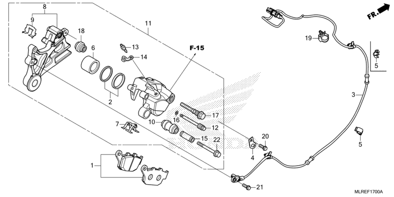REAR BRAKE CALIPER