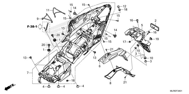 REAR FENDER (2)