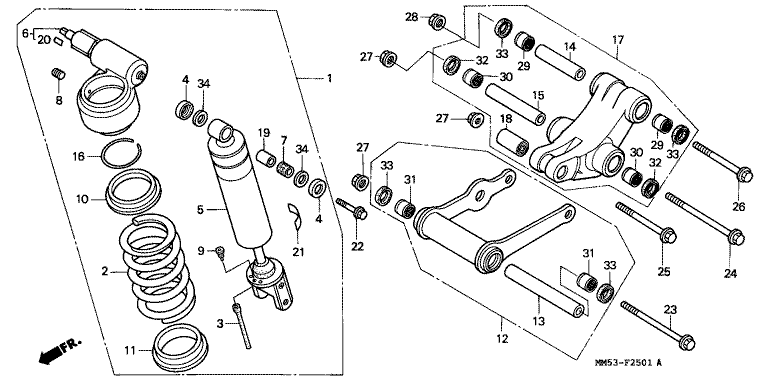REAR CUSHION (CBR1000FK)