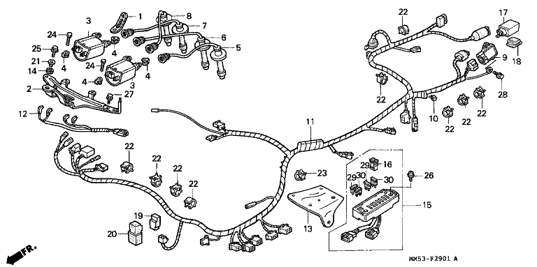 WIRE HARNESS (CBR1000FK)