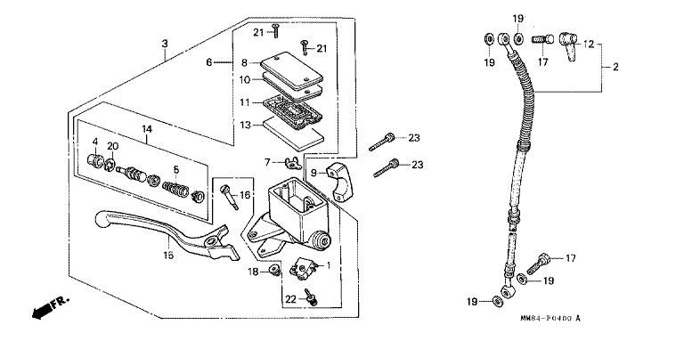 FR. BRAKE MASTER CYLINDER