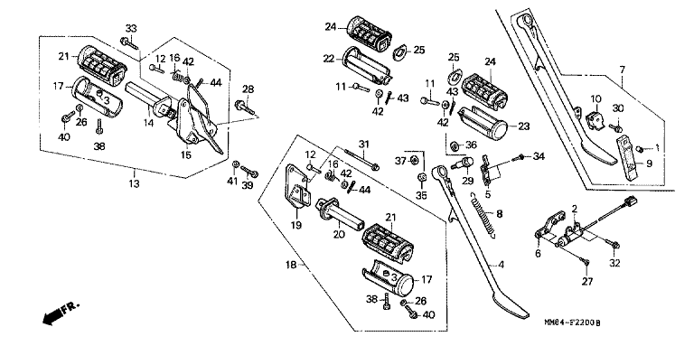 FOOTPEG/FOOTREST