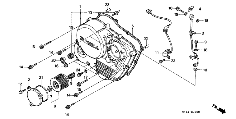 RIGHT CRANKCASE COVER