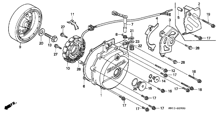 LEFT CRANKCASE COVER