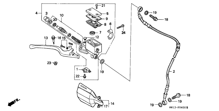 FR. BRAKE MASTER CYLINDER