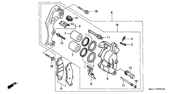 FRONT BRAKE CALIPER