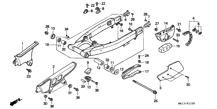 SWINGARM/CHAIN CASE