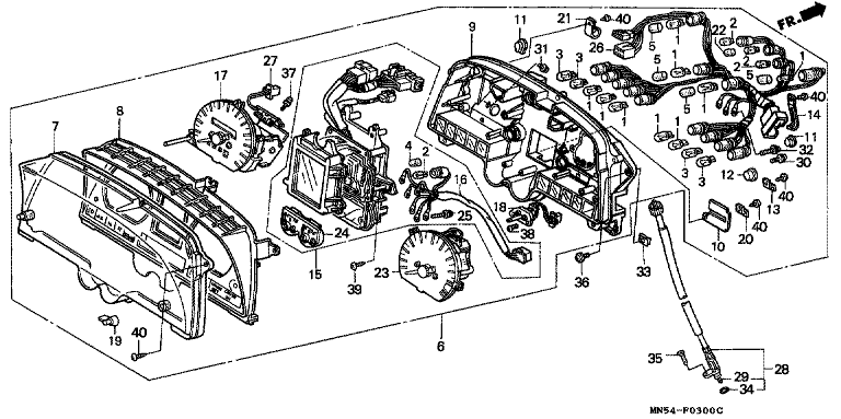GAUGE (EXCEPT GL1500I)