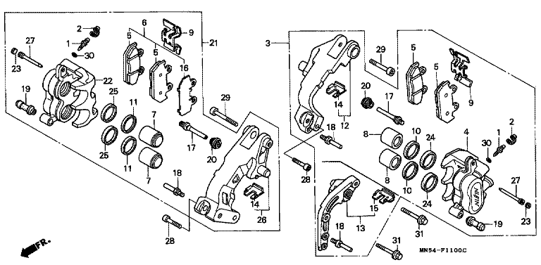FRONT BRAKE CALIPER