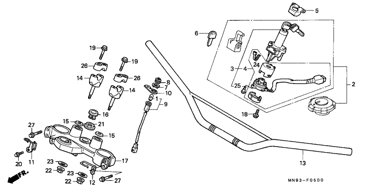 HANDLE PIPE/TOP BRIDGE