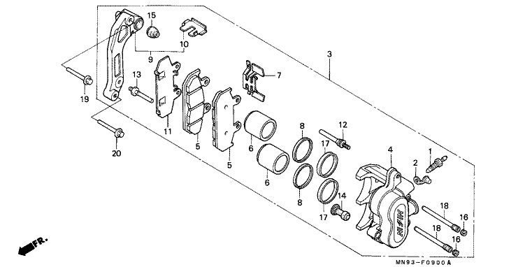 FRONT BRAKE CALIPER