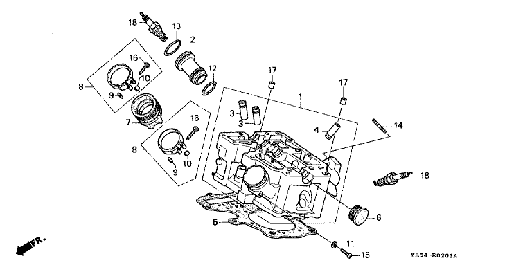 CYLINDER HEAD (REAR)