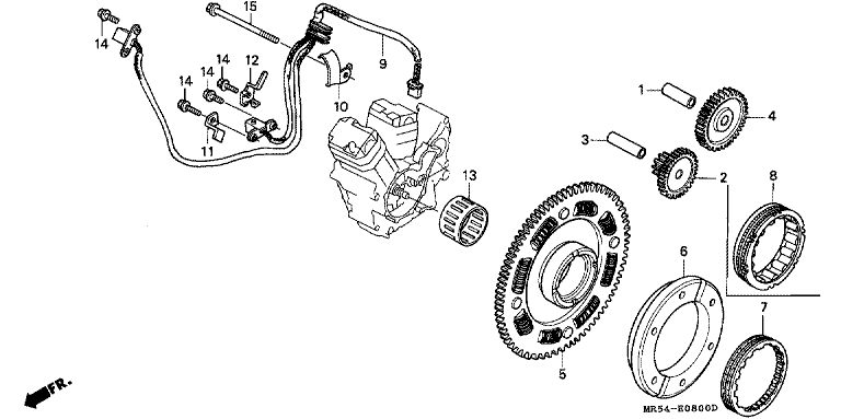 STARTING DRIVEN GEAR