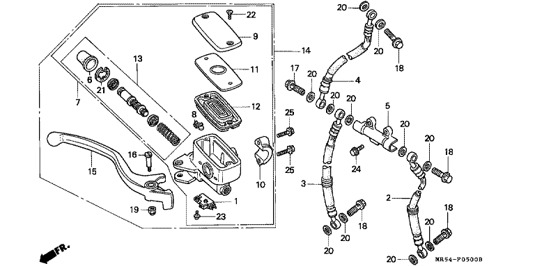 FR. BRAKE MASTER CYLINDER