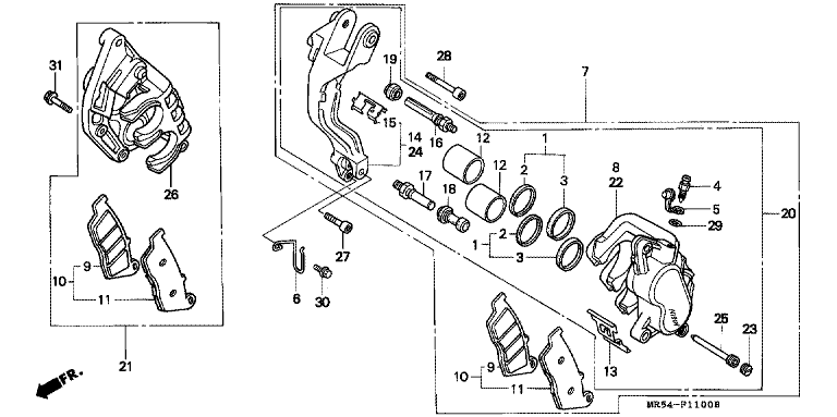 FRONT BRAKE CALIPER