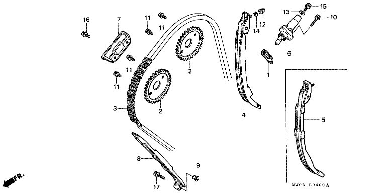 CAM CHAIN/TENSIONER