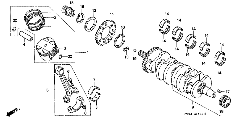 CRANKSHAFT/PISTON (2)