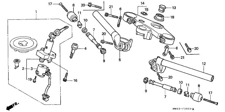 HANDLE BAR/TOP BRIDGE