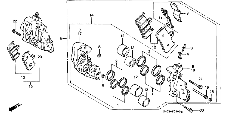 FRONT BRAKE CALIPER