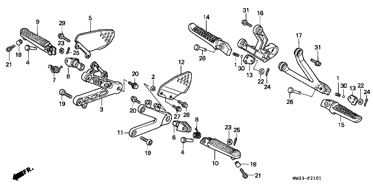 FOOTPEG/FOOTREST (2)