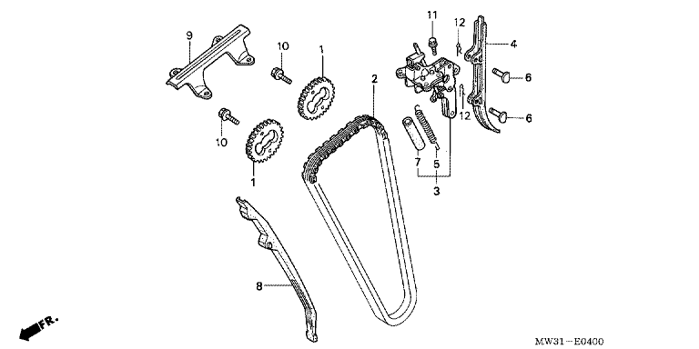 CAM CHAIN/TENSIONER