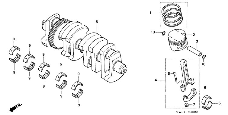 CRANKSHAFT/PISTON