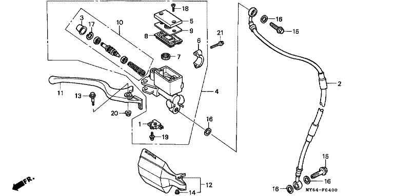 FR. BRAKE MASTER CYLINDER