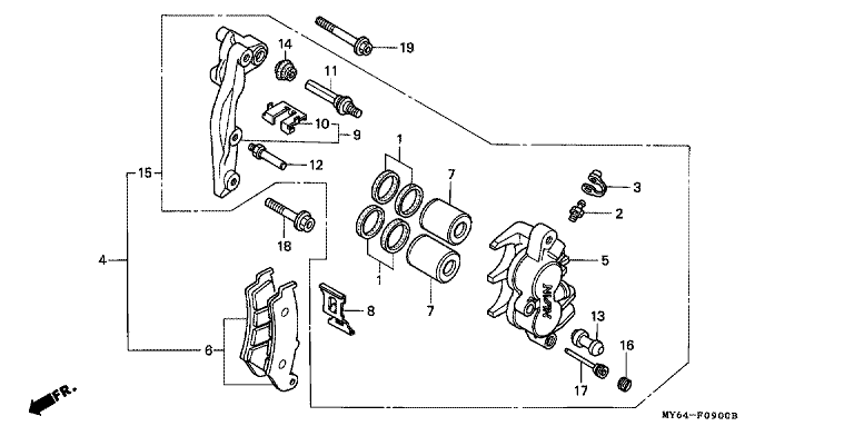 FRONT BRAKE CALIPER