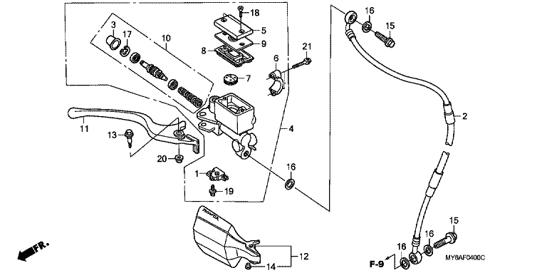FR. BRAKE MASTER CYLINDER