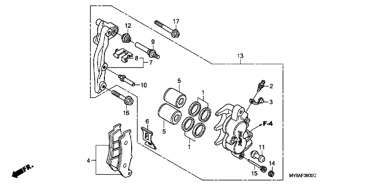 FRONT BRAKE CALIPER