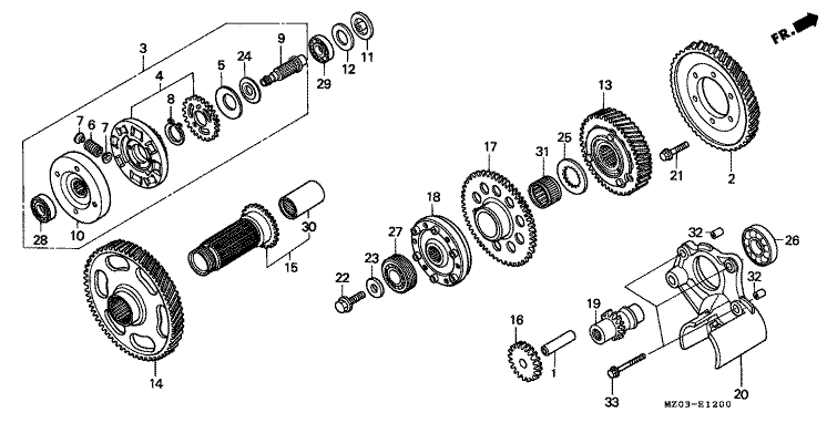 PRIMARY DRIVE GEAR