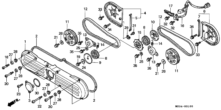 FRONT COVER/TIMING BELT