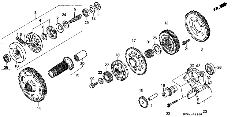 PRIMARY DRIVE GEAR