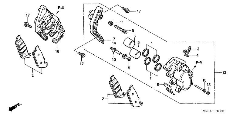 FRONT BRAKE CALIPER