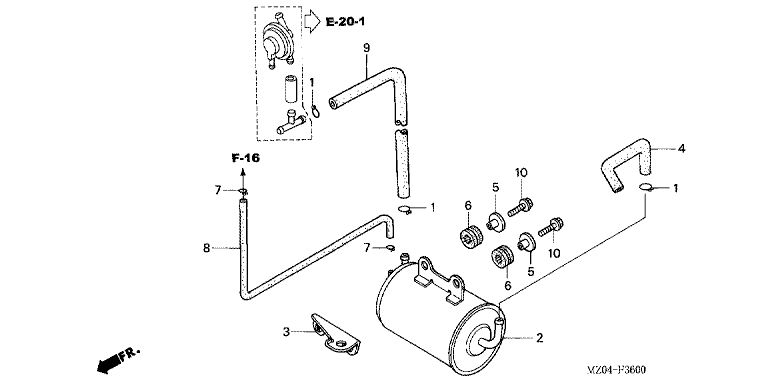 EVAP CANISTER (AC)