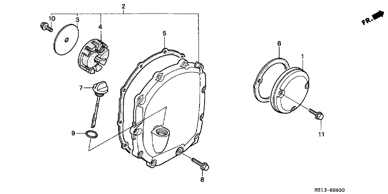 RIGHT CRANKCASE COVER