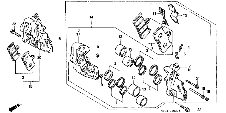 FRONT BRAKE CALIPER